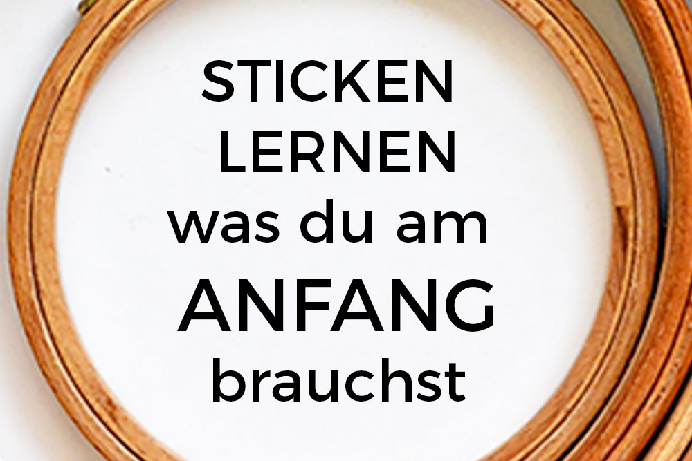 sticken lernen material und werkzeugev
