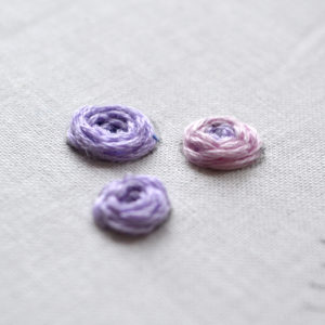 Spinnwebstich sticken Tutorial von Pumora