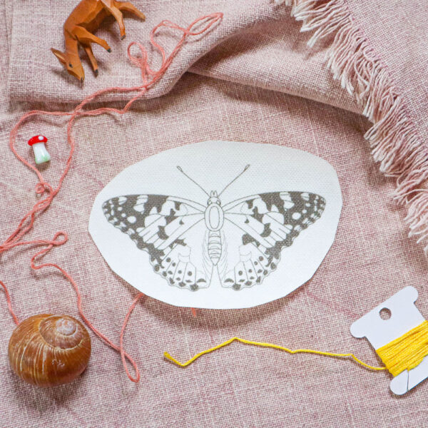 Distelfalter Stickaufkleber - Schmetterling – Bild 2