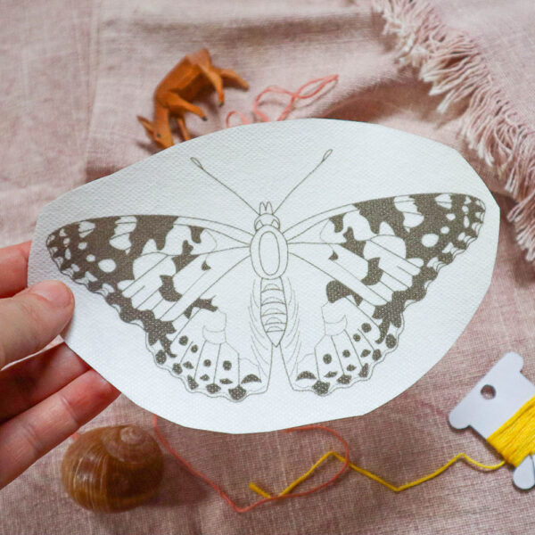 Distelfalter Stickaufkleber - Schmetterling