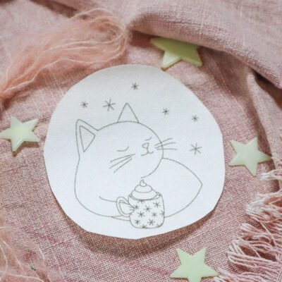Kakao-Katze Stickaufkleber