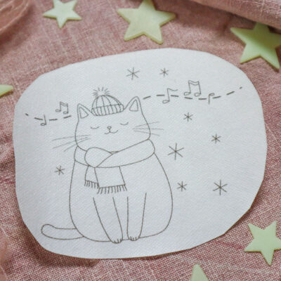 Katzenmusik Stickaufkleber