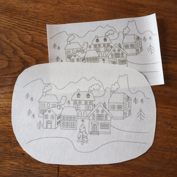 Winterdorf Stickaufkleber – Bild 5