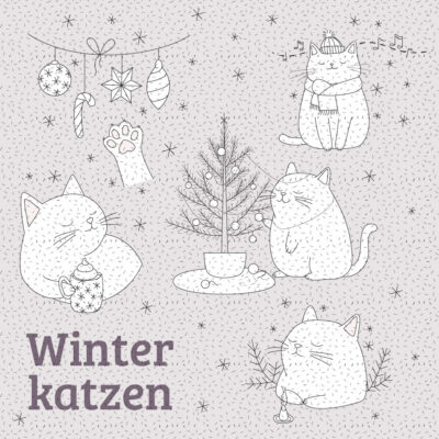 Motivset Winterkatzen [Digital]