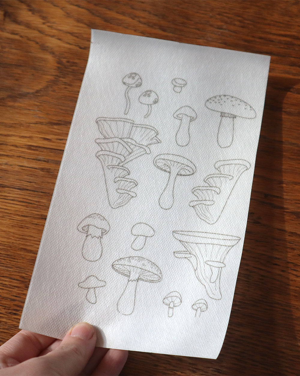 Pilze Stickaufkleber Set